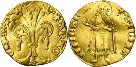 ESPAGNE, CATALOGNE ET ARAGON, Pierre III (IV en Aragon) (1336-1387), AV florin d''or au type florentin, 1346-1363, Perpignan. Pour le Roussillon. Diff...