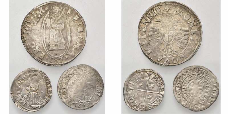 FRANCE, METZ, lot de 3 p.: Robert de Lenoncourt, bugne anonyme, 1552-1553, Vic-s...