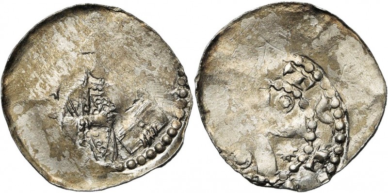 FRANCE, TOUL, Evêché, Pierre de Brixey (1165-1191), AR grand denier. D/ B. mitré...