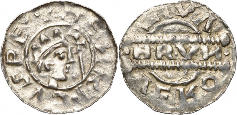 NEDERLAND, FRIESLAND, Graafschap, Bruno III (1050-1057), AR denarius, Leeuwarden...
