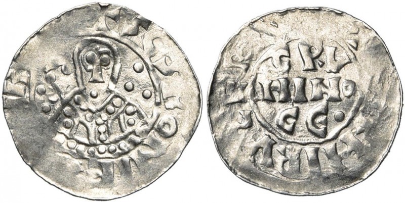 NEDERLAND, GRONINGEN, Bernulphus, bischop van Utrecht (1040-1054), AR denarius, ...