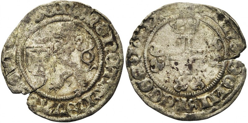 NEDERLAND, NIJMEGEN, AR halve stuiver (groot), 148[5]. Vz/ MONETΛ NOVΛ NOVIMΛGEN...