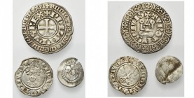 lot de 3 p.: Allemagne, Trèves, Boemund II von Warsberg (1354-1362), 1/2 schilling (Noss 43); Speyer, Matthias von Rammung (1464-1478), pfennig unifac...