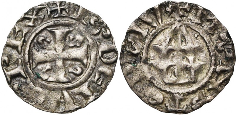 FRANCE, Royaume, Louis VI (1108-1137), AR denier, Montreuil-sur-Mer. 1er type. D...