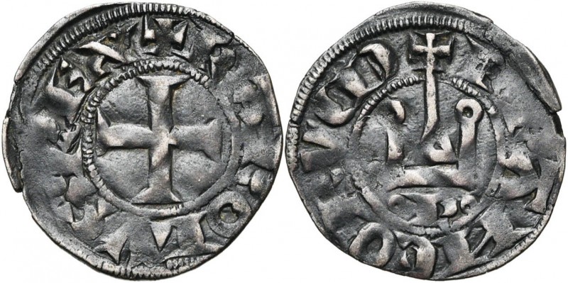 FRANCE, Royaume, Charles IV le Bel (1322-1328), billon tournois simple, mai 1322...