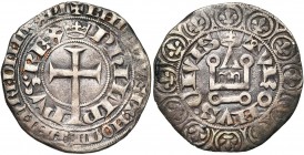 FRANCE, Royaume, Philippe VI de Valois (1328-1350), AR gros à la queue, 1348-1349. D/ Croix latine coupant la légende intérieure à 6h : (couronne) PHI...