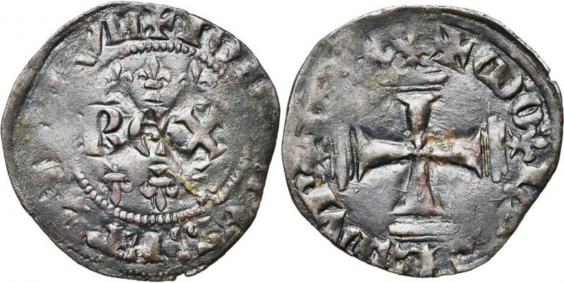 FRANCE, Royaume, Jean II le Bon (1350-1364), billon double tournois, décembre 13...