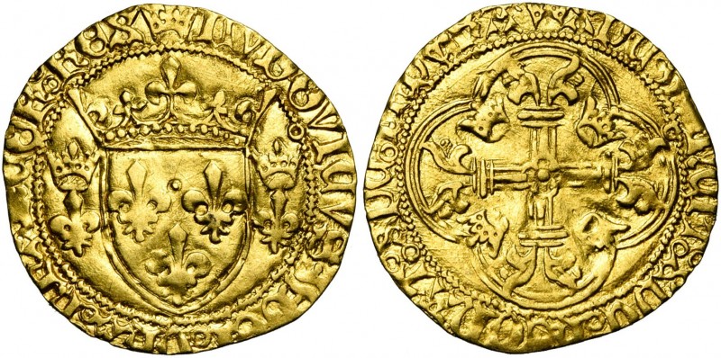 FRANCE, Royaume, Louis XI (1461-1483), AV écu d''or à la couronne, 1e ou 2e émis...