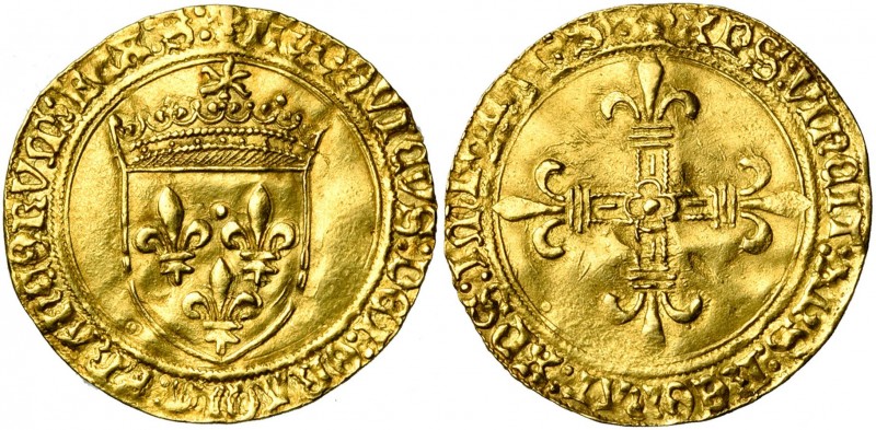 FRANCE, Royaume, Louis XII (1498-1515), AV écu d''or au soleil, s.d., point 20e,...