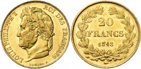 FRANCE, Louis-Philippe (1830-1848), AV 20 francs, 1848A, Paris. Gad. 1031.
TB