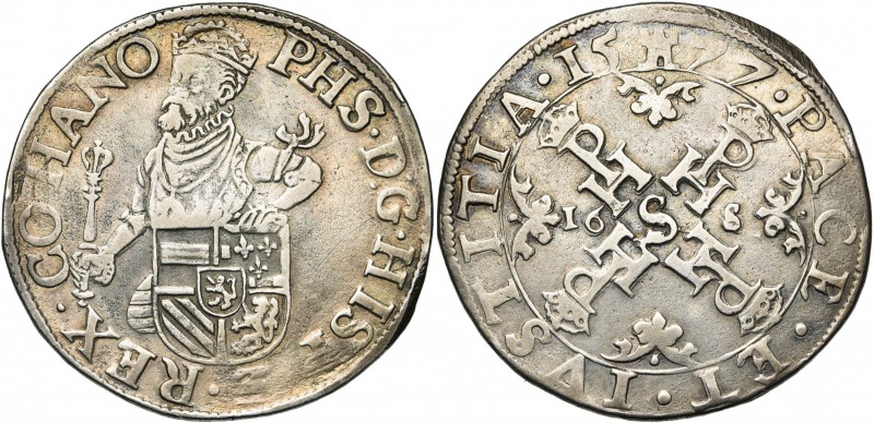 HAINAUT, Comté, Les Etats en révolte (1577-1579), AR demi-écu des Etats, 1577, M...