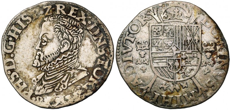 TOURNAI, Seigneurie, Philippe II (1555-1598), AR cinquième d''écu Philippe, 1584...