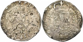 TOURNAI, Seigneurie, Philippe IV (1621-1665), AR patagon, 1651. D/ Croix de Bourgogne sous une couronne, portant le bijou de la Toison d''or. R/ Ecu c...