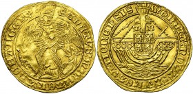 THORN, Abdij, Margaretha van Brederode (1557-1577), AV gouden angelot, z.j. Met onciale legende. Vz/ Sint Michiels met de draak. Kz/ Vierveldig wapens...