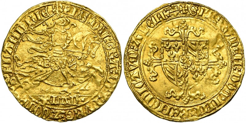 VLAANDEREN, Graafschap, Philips de Goede (1419-1467), AV gouden rijder, 1433-144...