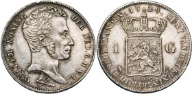 BELGIQUE, Royaume des Pays-Bas, Guillaume Ier (1815-1830), AR 1 gulden, 1829B, Bruxelles. Sch. 271. Fines traces d''ajustage.
TB à SUP