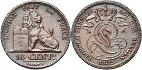BELGIQUE, Royaume, Léopold Ier (1831-1865), Cu 10 centimes, 1832. BRAEMT F. avec point. Bogaert 19A.
SUP