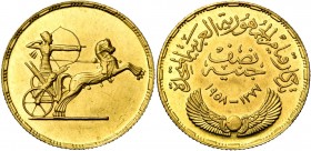 EGYPT, United Arab Republic (AD 1958-1971/AH 1377-1391) AV 1/2 pound, AH 1377/1958. U.A.R. Founding. K.M. 391; Fr. 43.
SUP