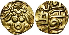 INDIA, SULTANS OF DEHLI, Ghorids Muhammad bin Sam (AD 1193-1206/AH 589-602) AV stater. Bayana type. G&G D6; Rajgor 737; Mitch., NSW, 512-513. 4,17g.
...