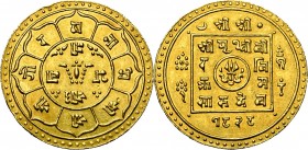 NEPAL, Prithvi Vira Vikrama (AD 1881-1911/SE 1803-1833) AV tola, SE 1828 (AD 1906). K.M. 675.1; Fr. 16. 12,38g.
pr. SUP