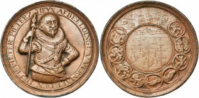 FRANCE, Etain bronzé médaille, s.d. L''amiral Heyn. D/ AFBEELDINGE V. VERMAERDEN HELT PIETER PIETERZ HEYN L''amiral deb., de trois quarts de f., ten. ...