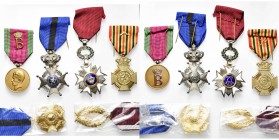 BELGIQUE, lot de 6 décorations ayant appartenu à un sous-officier des Forces armées en service durant plus de vingt ans au Palais royal sous le règne ...