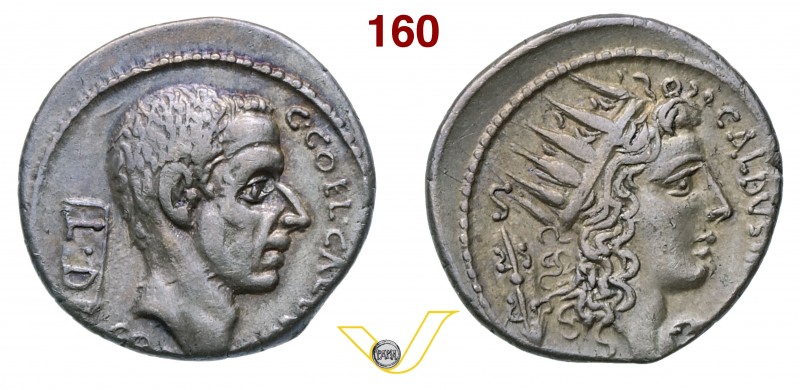 COELIA - C. Coelius Caldus (51 a.C.) Denario. D/ Testa del Console C. Coelius Ca...