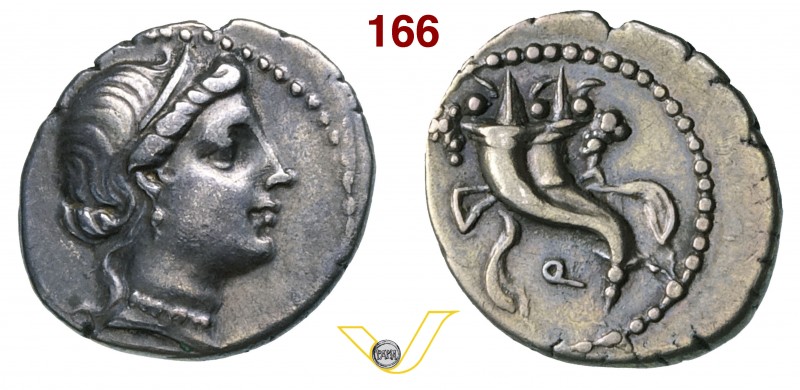 CORNELIA - L. Cornelius Sulla Felix (81 a.C.) Denario. D/ Testa di Venere R/ Dop...