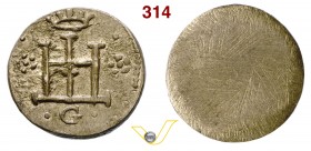 GENOVA - Peso corrispondente al quarto di Scudo d'argento. mm 25,4 g 9,17