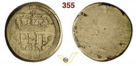MILANO - Peso "PHI" (epoca di Filippo III o IV) corrispondente al Filippo d'argento. mm 31,35 g 27,86