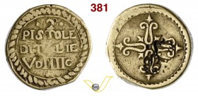 ITALIA - Peso "2 PISTOLE D'ITALIE VDIIIIG" mm 18,1 g 6,48 • Contromarca giglio e B