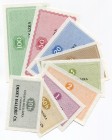 Czechoslovakia Set of 9 Banknotes 1981
Prison money; UNC