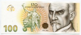 Czech Republic Commemorative Banknote "100th Anniversary of the Czechoslovak Crown" 2019 (2020) NEW RARE
100 Korun 2019; Released just 2.000 Pieces; ...