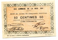Belgium 50 Centimes 1914 WWI
Commune De La Reid