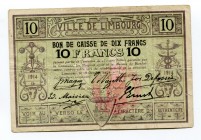 Belgium 10 Francs 1914 WWI
Ville De Limbourg