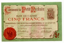 Belgium 10 Francs 1914 WWI
Commune De Petit Rechain