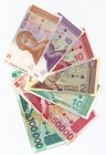 Croatia 5 Pcs Set 1-100000 Dinara 1991 -93
UNC