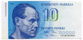 Finland 10 Markkaa 1986
P# 113a; UNC