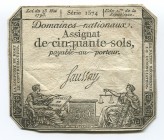 France 50 Sols 1793
P# A70b; VF