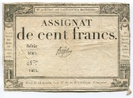 France 100 Francs 1795
P# A78; VF