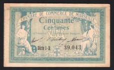 France Marseille 50 Centimes 1915
№ 39,043; XF-aUNC