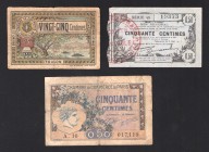 France Set of 3 Notes Private Issues 1916 -1922
Paris, Toulon, Formies; F