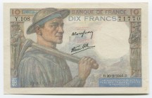 France 10 Francs 1946
P# 99e; № Y.108 71770; aUNC