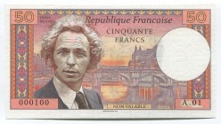 France 50 Francs 2018 Specimen
P5401-Gabris; Mintage: 700; Pierre Richard; UNC