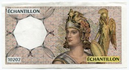 France Echantillon 10202 Test Note
aUNC