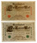 Germany - Empire 1000 Mark 1910
P# 44b, 45b.