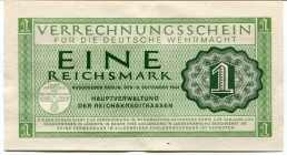 Germany Wehrmacht 1 Reichsmark 1944
P# M38; AUNC