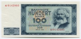 Germany DDR 100 Mark 1964
P# 26a; UNC; "Karl Marx"