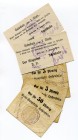 Germany WWI Kriegsgefangenenlager Notes Lot
Exin, 2 and 3 Mark, Hohensalza, 5, 5, 50 Pfennig, 5 pcs.