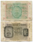 Great Britain 1 & 2 Shillings 1943 British Military Authority
VF